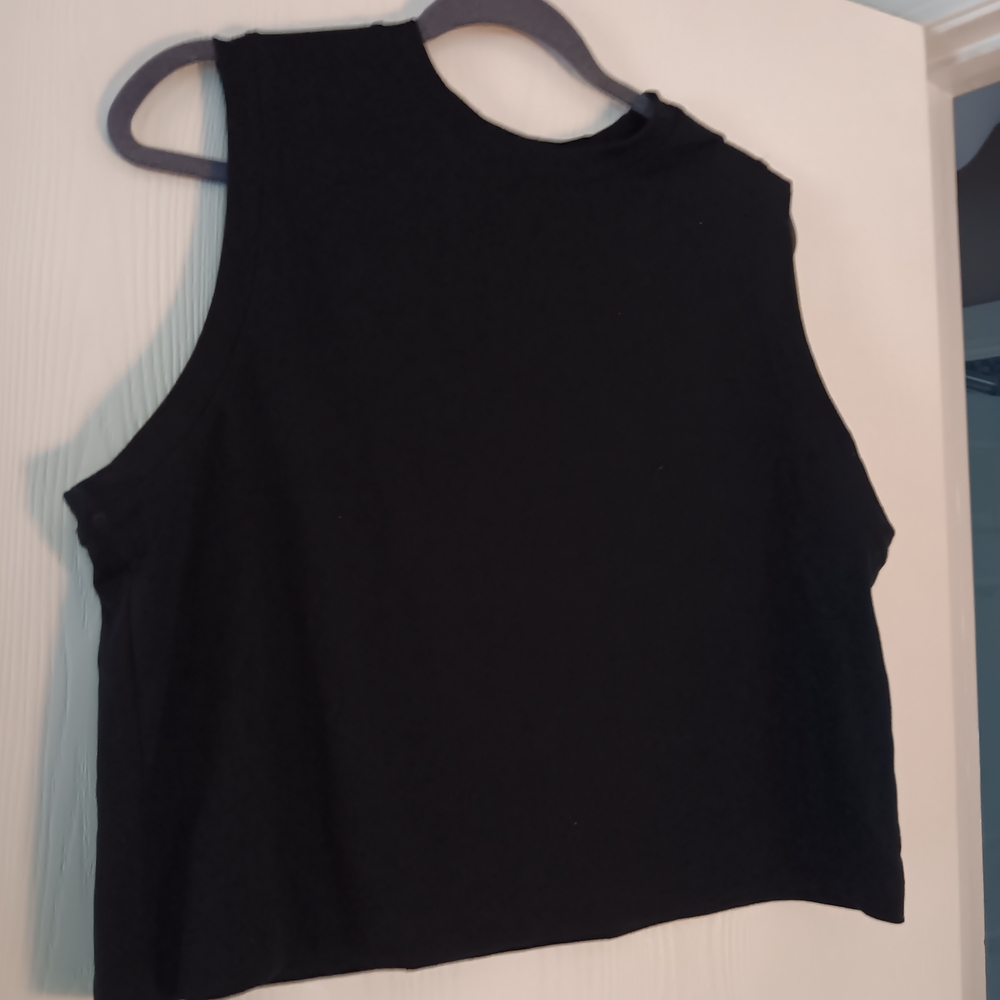 a new day Black Muscle Tee